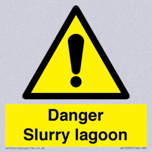 Danger Slurry lagoon